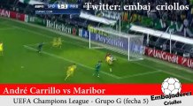 Highlights de André Carrillo vs Maribor