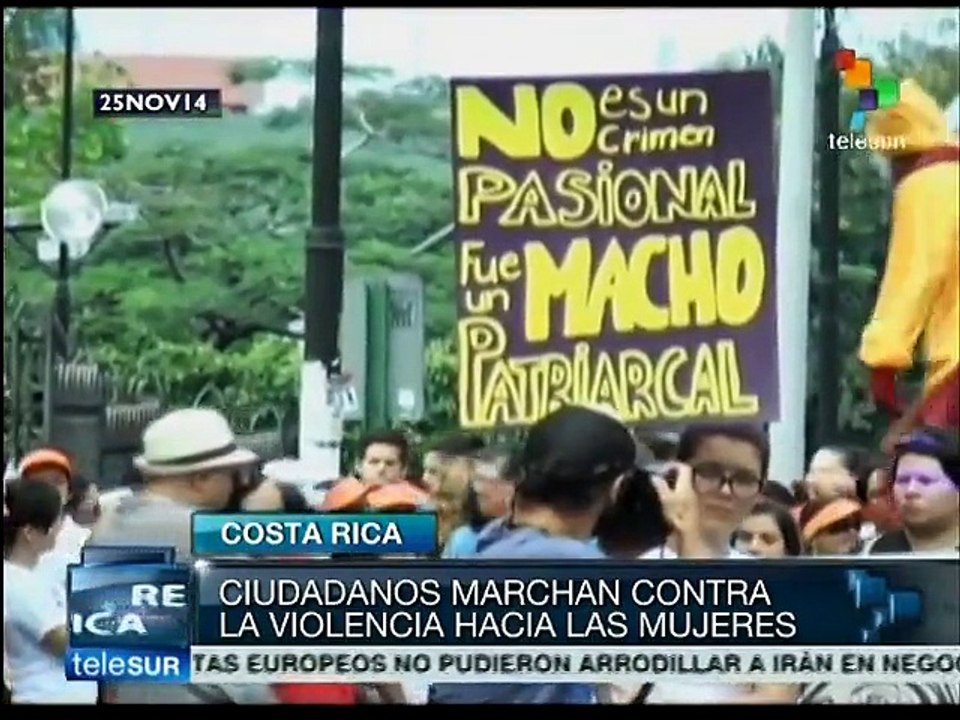 Marchan en Costa Rica contra la Violencia de Género