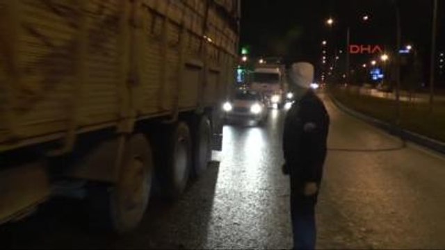 Denizli Kar Nedeniyle Denizli-Antalya Karayolunda Ulaşım Aksadı