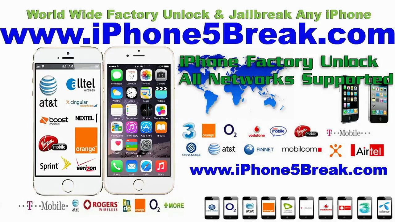 Unlock USA iPhone  6, 6 Plus, 5S, 5C, 5, 4s Verizon, Sprint GSM CDMA