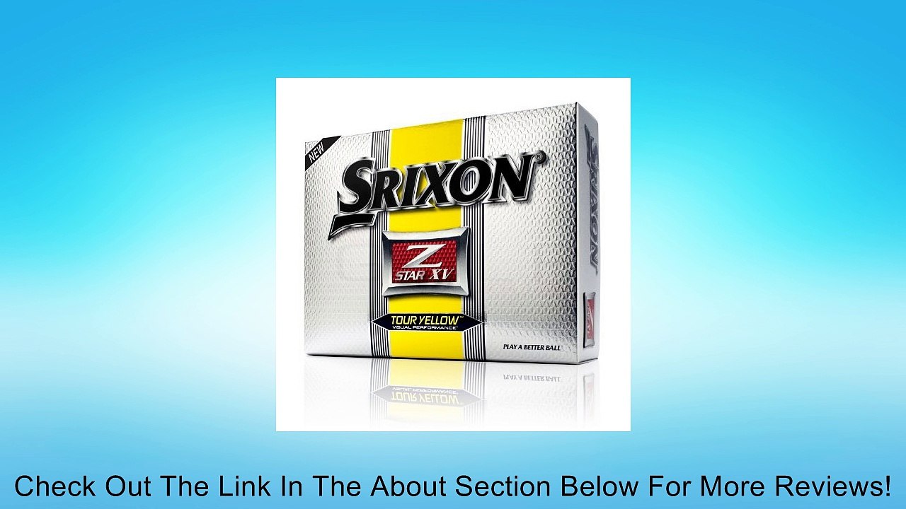Srixon Z-Star XV Golf Balls (one dozen) Review