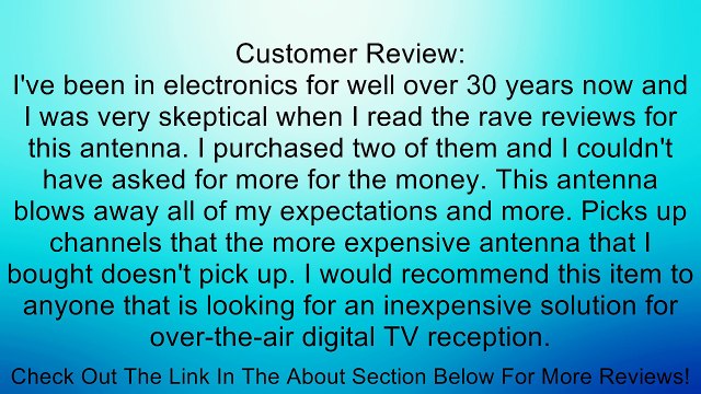 Winegard FL5500A FlatWave Amplified Razor Thin HDTV Indoor Antenna Review