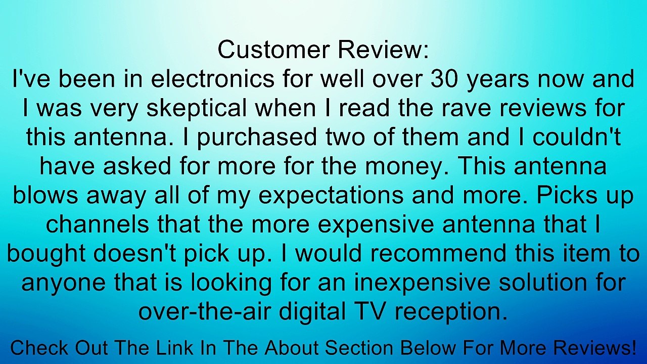 Winegard FL5500A FlatWave Amplified Razor Thin HDTV Indoor Antenna Review