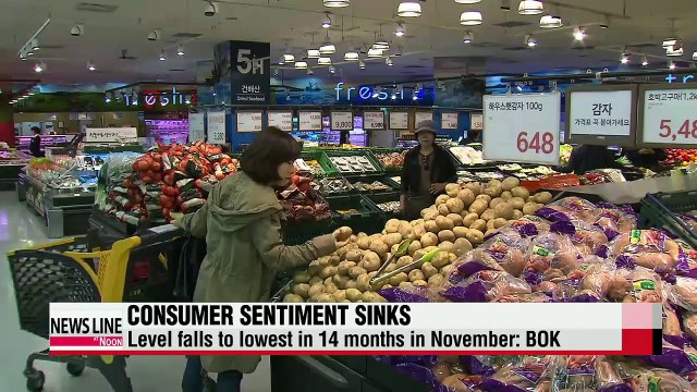 Consumer sentiment dips to lowest level in 14 months in Nov.