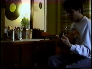 Joe - haircut from dad Frank + guitar practice NY