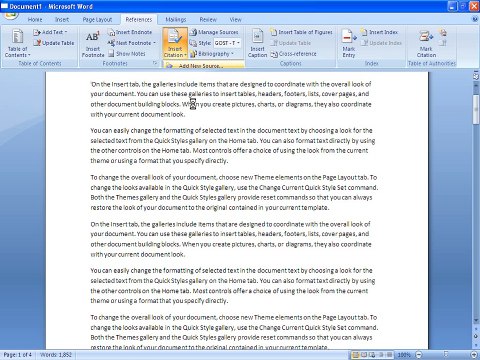 microsoft office word insert citation bibliograpghy style manage source in urdu part 035