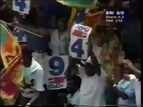 Sanath Jayasuriya Fastest ODI Fifty 50 in 17 balls vs Pakistan 1996