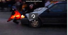 Car plows through Ferguson protesters Ferguson rally Minneapolis Mike Brown