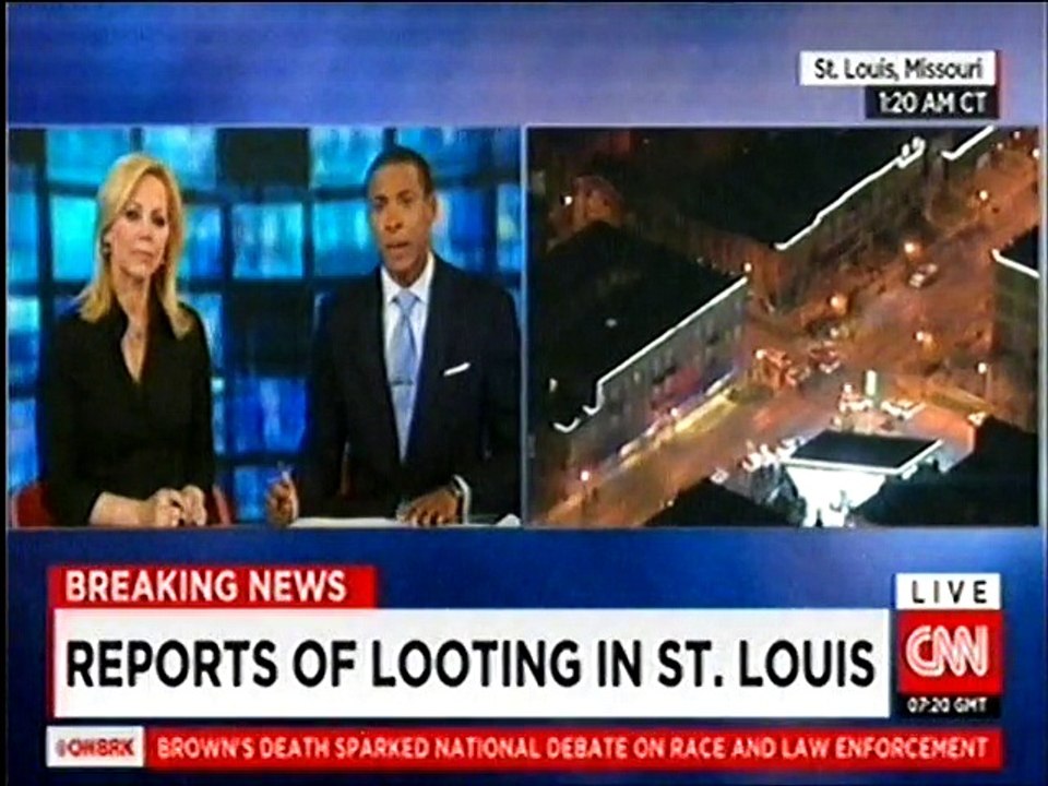 Report of looting in Furguson Protest