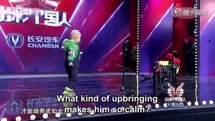 Adorable 3 year old is very happy to dance!