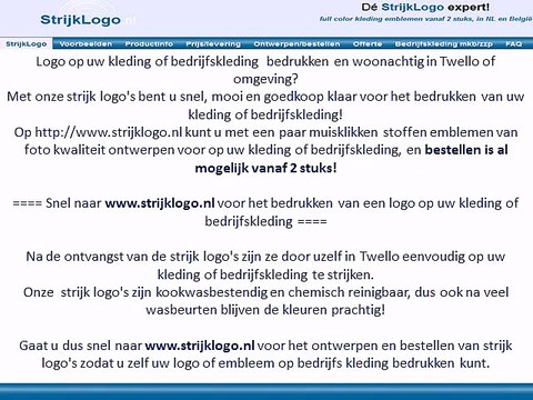 Logo kleding bedrijfskleding bedrukken Twello