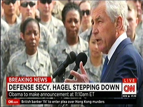 Defense secretary Chuck Hagel stepping Down
