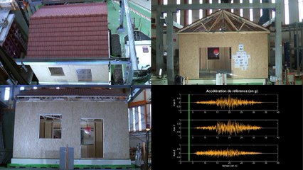 CEA - Simulation sismique sur une maison à ossature bois
