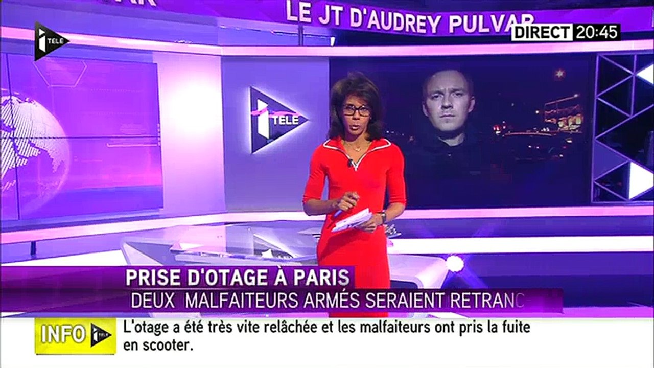Le reporter d'i-TELE démenti en direct par Audrey Pulvar