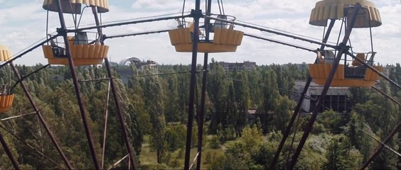 Tchernobyl: la ville fantôme filmée par un drone