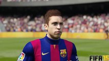 Comparativa caras PES 2015 VS FIFA 15 PC Real madrid y Barcelona
