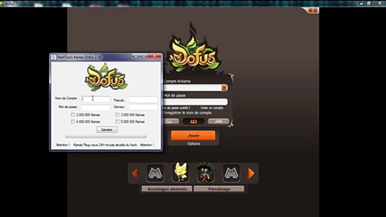 DofusTools - Générateur de Kamas 2014 Dofus v2.18 -