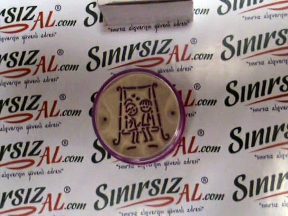 Kumdan Salıncak & Seni Seviyorum Lila Görsel Kumdan Hediye