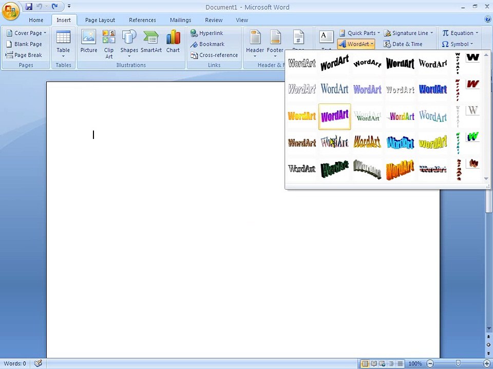 microsoft office word insert word art in urdu part 056