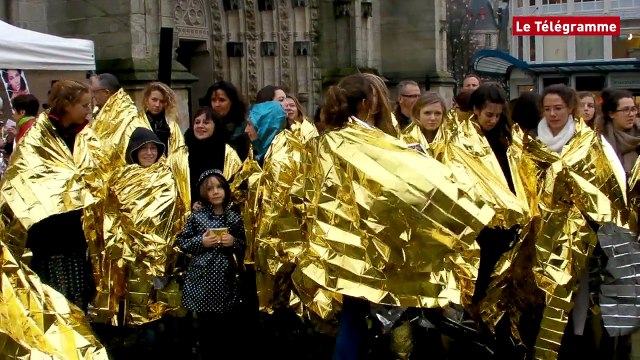 Quimper. Une flash mob contre les violences faites aux femmes
