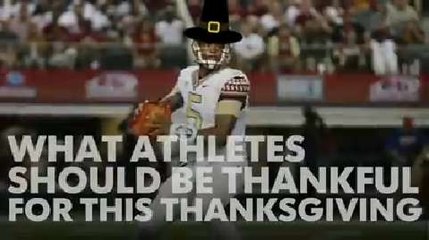What athletes should be thankful for