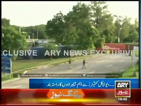 Islamabad is being seized through containers