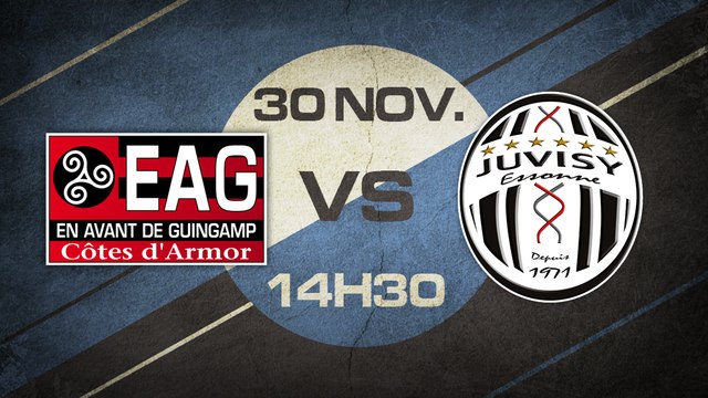 Dimanche 30 Novembre à 14h30 - EA Guingamp - FC Juvisy - U19 Fém. , J7