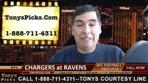 Baltimore Ravens vs. San Diego Chargers Free Pick Prediction NFL Pro Football Odds Preview 11-30-2014