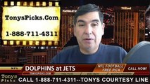 New York Jets vs. Miami Dolphins Free Pick Prediction NFL Pro Football Odds Preview 12-1-2014