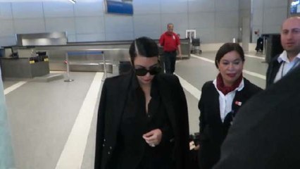 Kim K Back to LA After Whirlwind Trip