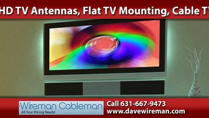 Flat TV Mounting Long Island | Wireman Cableman