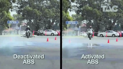 Diferencia entre motos con y sin ABS en frenadas 🚲