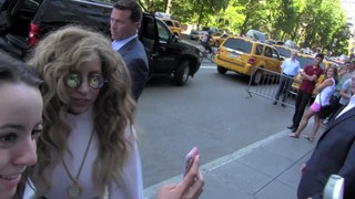 Fan tells Lady Gaga about assault in NYC