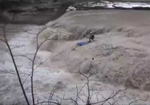 Daredevil Fails Raging Rapids Paddle Attempt