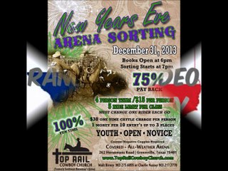 Pepper Stewart & Birney Family's Winning Run NYE Arena Ranch Sorting