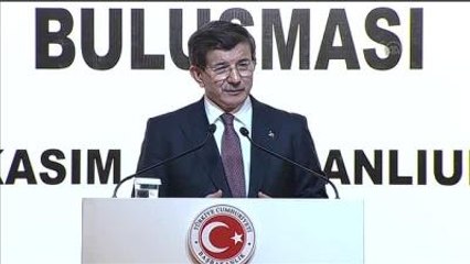 Davutoğlu: "Bizim Gayretlerimiz Sonrasında Beklediğimiz Silah, Nefret ve Şiddet Dilinin Ortadan...