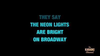 On Broadway in the Style of 'The Drifters' with lyrics (no lead vocal).
