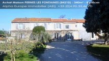 A vendre - maison - PERNES LES FONTAINES (84210) - 8 pièces - 340m²