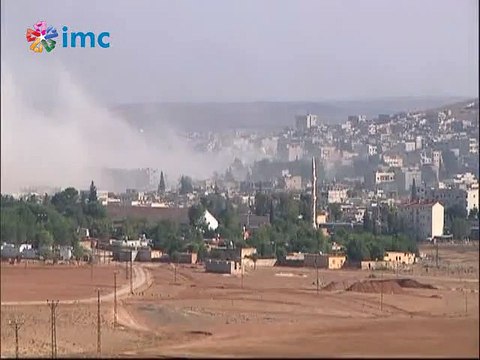 Canlı yayında IŞİD’in bombalanma anı - İMC TV Halime aktürk