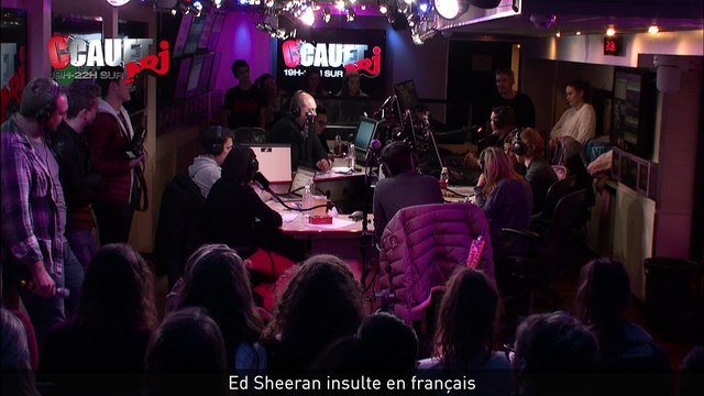 Ed Sheeran insulte en français - C'Cauet sur NRJ