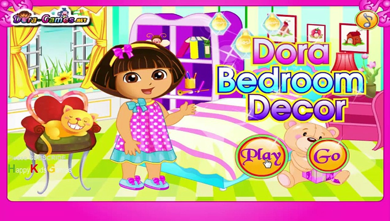 Dora the explorer Games   Dora Bedroom Deco game   Walkthrough