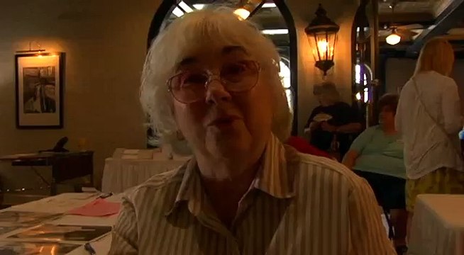 Barbara Hearn Smith cuts an ad for Walkin On The Blvd at Elvis Week 2012_video