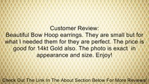14kt Gold Mini Bow Hoop Earrings Review