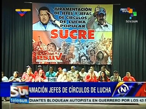 Venezuela: juramentan a jefes de círculos de lucha popular