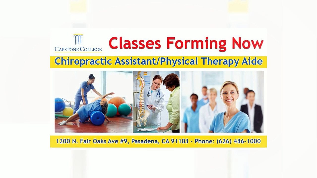 Call 626-486-1000: Chiropractic Assistant Classes