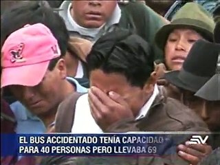 35 heridos fueron dados de alta tras el accidente en Cotopaxi