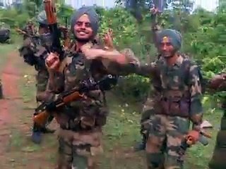 Sikh Regiment Having a Good Time