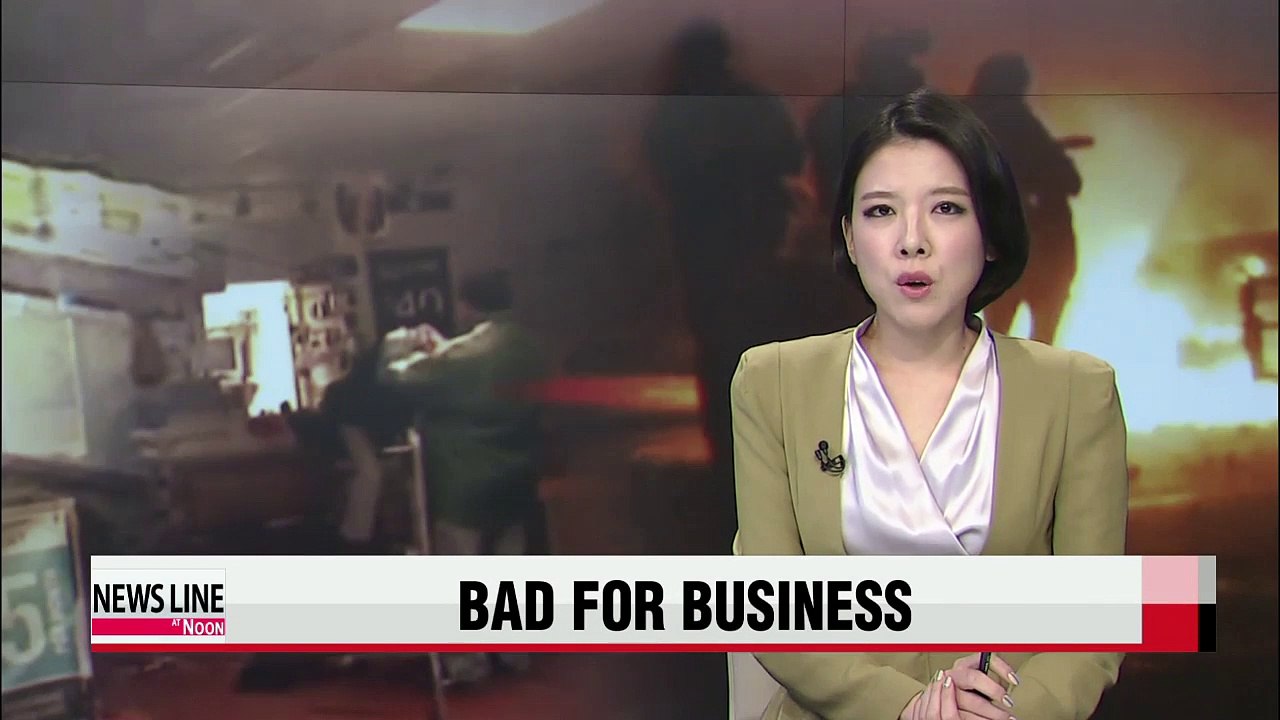 Korean store owners caught up in Ferguson violence, 2 stores burnt to ground