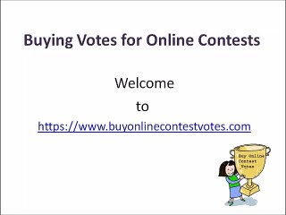 Download Video: Buying Votes for Online Contests