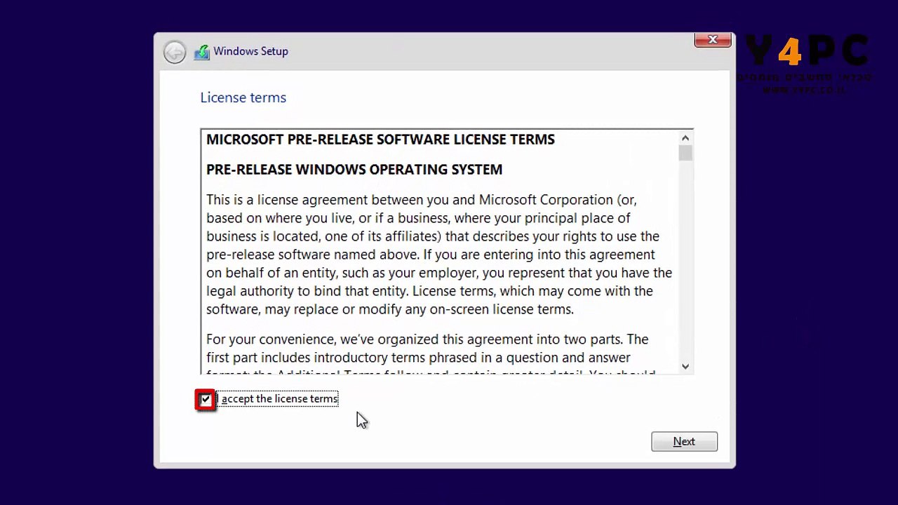 מדריך להתקנת מערכת הפעלה והסבר על Windows10 במחשב ווינדוס 10